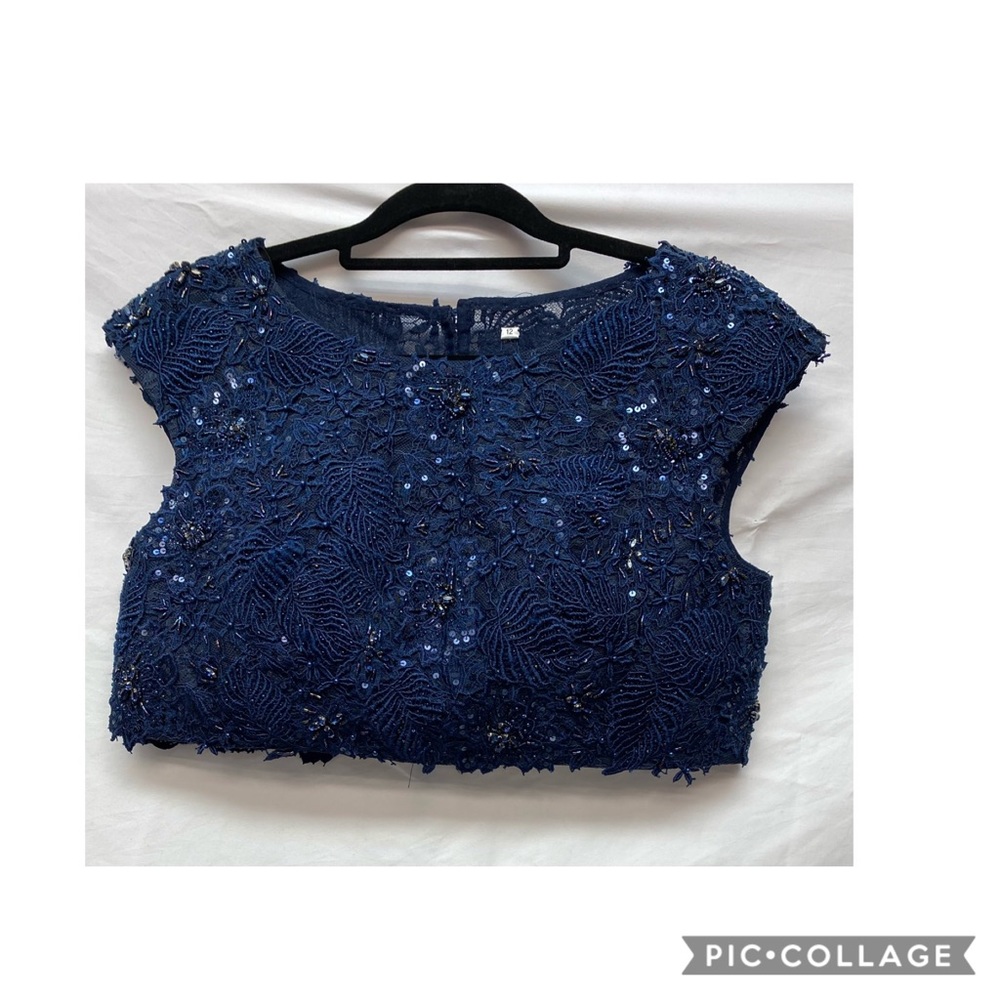 Jovani long two pc dress and top - Picture 6 of 9